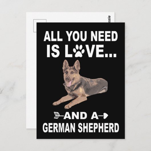 1 Alles wat je nodig hebt is liefde en een Duitse Briefkaart (Voorkant / Achterkant)