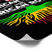 1 Amerikaanse Groene Afrikaanse Roots Verenigde St Poster (Hoek)