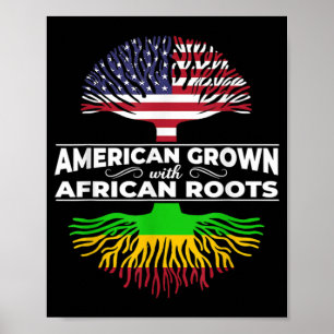 1 Amerikaanse Groene Afrikaanse Roots Verenigde St Poster