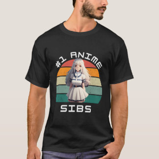 1 Anime Sibs Ga Kawaii Mooi T-shirt