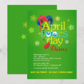 1 april Dansuitnodiging Kaart (Voorkant / Achterkant)