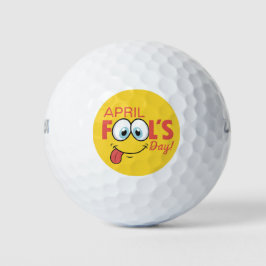 1 april geluksdag Gelukkig Grappig Gezicht | Feest Golfballen