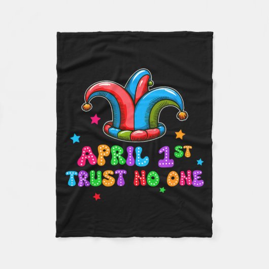 1 april grap cadeau fleece deken (Voorkant)