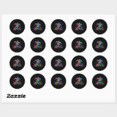 1 april grap cadeau ronde sticker (Vel)