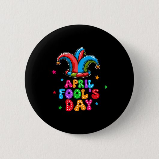 1 april grap grap grap grap cadeau ronde button 5,7 cm (Voorkant)