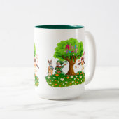 1 april grap tweekleurige koffiemok (Voorkant rechts)