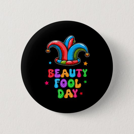 1 april grapdag schoonheid grapdag 1 april grap J Ronde Button 5,7 Cm (Voorkant)