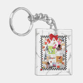 1 april in Parijs Sleutelhanger (Voorkant Links)