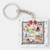 1 april in Parijs Sleutelhanger (Voorkant)