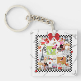 1 april in Parijs Sleutelhanger