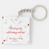 1 april in Parijs Sleutelhanger (Achterkant)