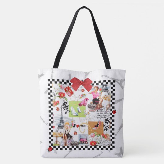 1 april in Parijs Tote Bag (Achterkant)