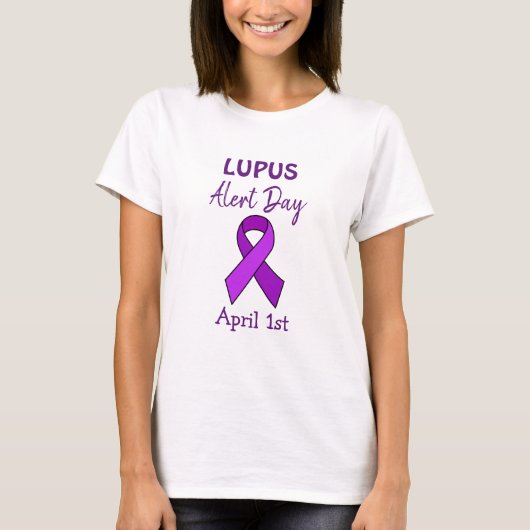 1 april is Lupus Alert Day T-shirt (Voorkant)