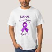 1 april is Lupus Alert Day T-shirt (Voorkant)