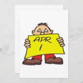 1 april kaart (Voorkant / Achterkant)