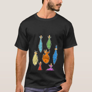 1 april vis op de rug grap poisson d t-shirt