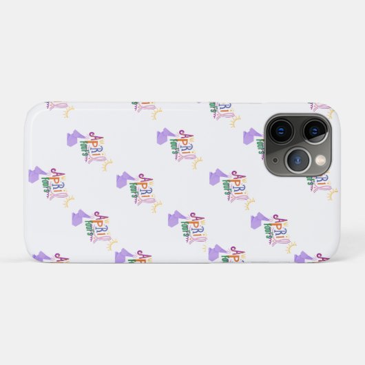 1 aprilgrap  Case-Mate iPhone case (Achterkant (horizontaal))