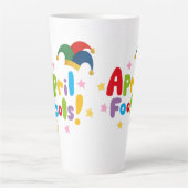 1 aprilgrap latte mok (Voorkant)