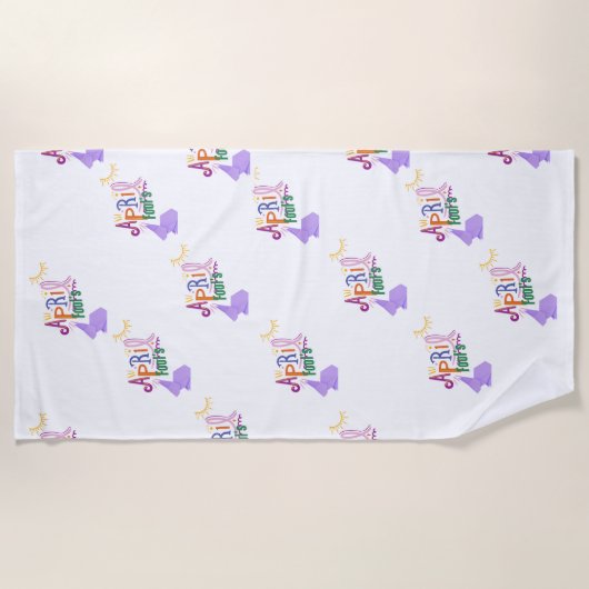 1 aprilgrap  strandlaken (Voorkant)