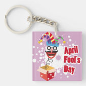 1 aprilgrapjes dag sleutelhanger (Voorkant)