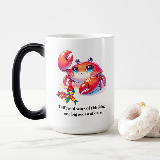 #1 Autismebewustzijn Magische Mok (Met donut)