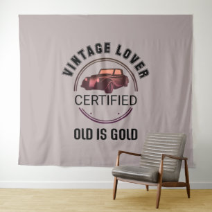 1.autoliefhebber vintage wandkleed