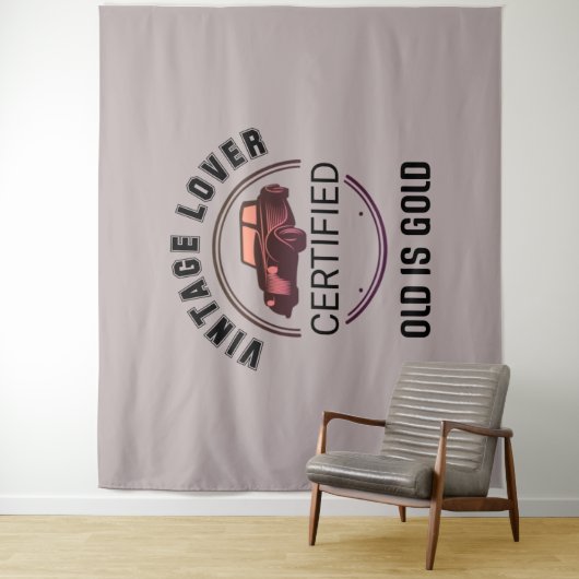 1.autoliefhebber vintage wandkleed (In situ)