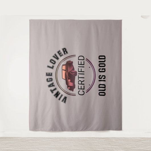 1.autoliefhebber vintage wandkleed (Voorkant)