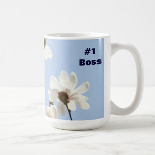 #1 Baas Coffee cup Mok geschenken Blauwe Lucht Mag