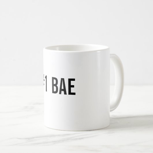 #1 BAE Sweet Coffee Mok (Voorkant rechts)