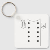 #1 Baker Rugzak Swag Sleutelhanger (Voorkant)