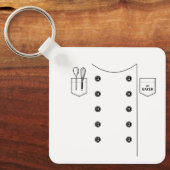 #1 Baker Rugzak Swag Sleutelhanger (Voorkant)