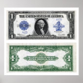 1 Bankbiljet Silver Certificate 1923 Poster (Voorkant)