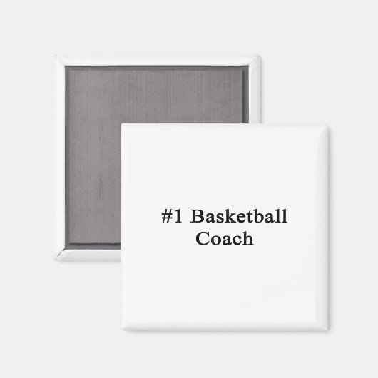 #1 Basketbal coach Magneet (Voorkant / Achterkant)