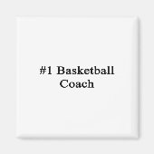 #1 Basketbal coach Magneet (Voorkant)