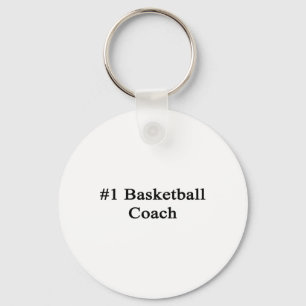 #1 Basketbal coach Sleutelhanger