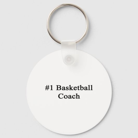 #1 Basketbal coach Sleutelhanger (Voorkant)