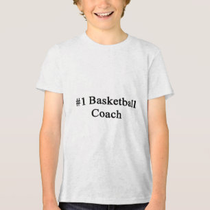 #1 Basketbal coach Tri-Blend Shirt