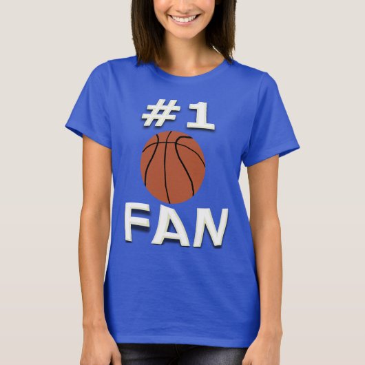 #1 Basketball Fan T-Shirt (Voorkant)