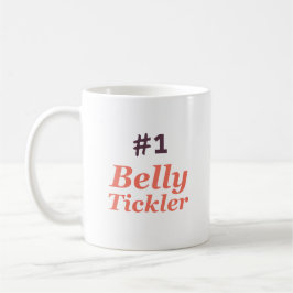 #1 Belly Tickler (wit) Koffiemok