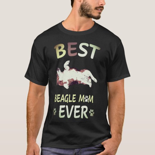 1 Beste Beagle Moeder Ooit Beagle T-shirt (Voorkant)