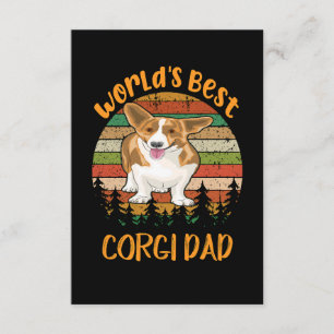1 Beste Corgi-vader ter Wereld Informatiekaartje