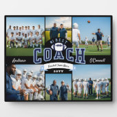 #1 Beste Voetbalcoach Fotowaarderingsgeschenk Fotoplaat (Voorkant)