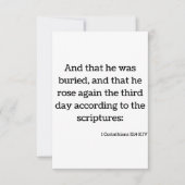 1 Bijbelscriptproet voor Corinthians 15:4 KJV Kaart (Voorkant)