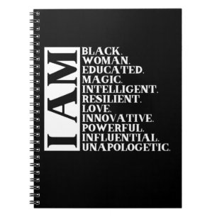 1 Black Woman Gezegde I Am Manuel.Png Notitieboek