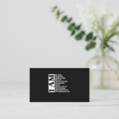 1 Black Woman Gezegde I Am Manuel.Png Visitekaartje (Staand voorkant)