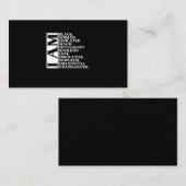 1 Black Woman Gezegde I Am Manuel.Png Visitekaartje (Voorkant / Achterkant)