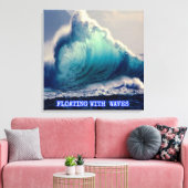 1.Blauwe oceaangolven, giften voor de oceaanliefhe Canvas Afdruk (Insitu (Woonkamer))