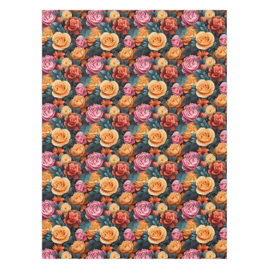 #1 Bloemen patroon Tafelkleed (Voorkant)