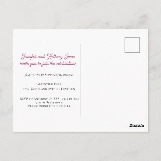 1 bloemige 1e verjaardag uitnodiging draaien (Achterkant)